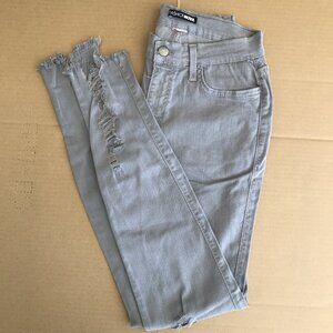 Fashion Nova Distressed Gray Jeans 11